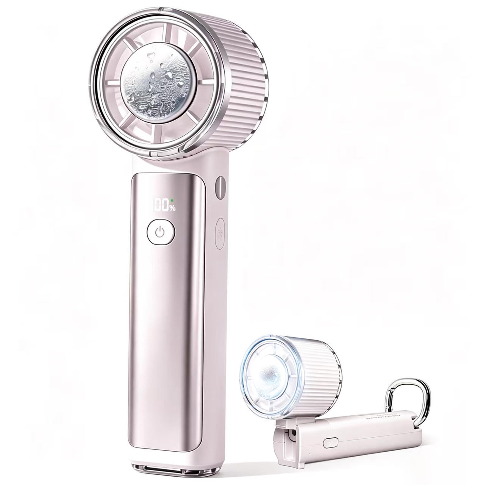 シシベラ ハンディファン 2026 CICIBELLA ハンディファン 冷却ファン 最大約15000rpmの強力送風 90°角度調整 手持ち扇風機 手持ち/首掛