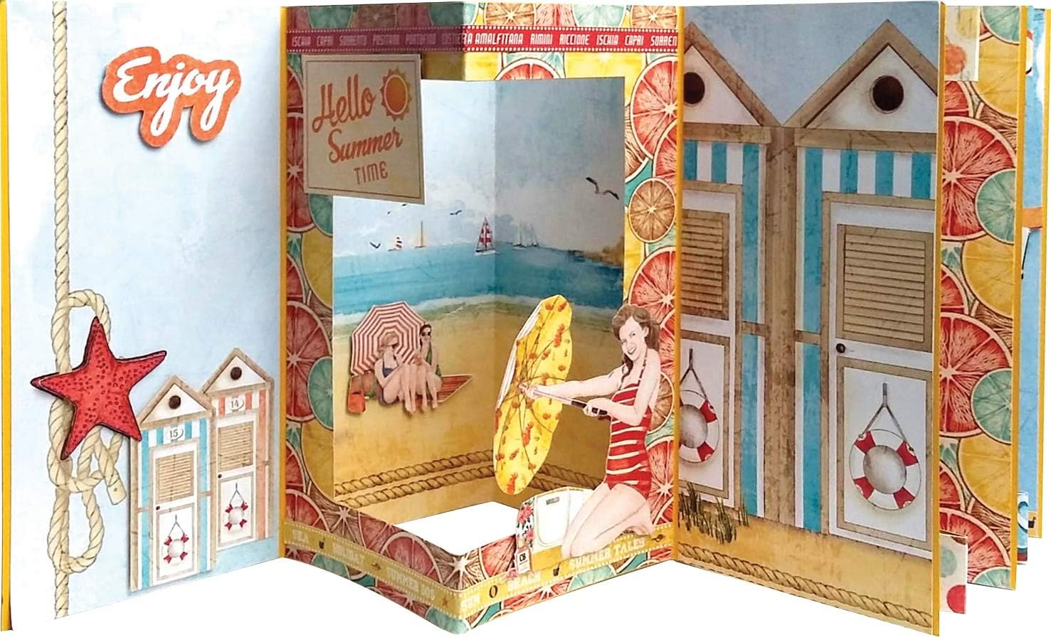 CIAO BELLA PAPER Pap Pack PKG, us:one size, Summer Tales, 12 Designs/1 Each