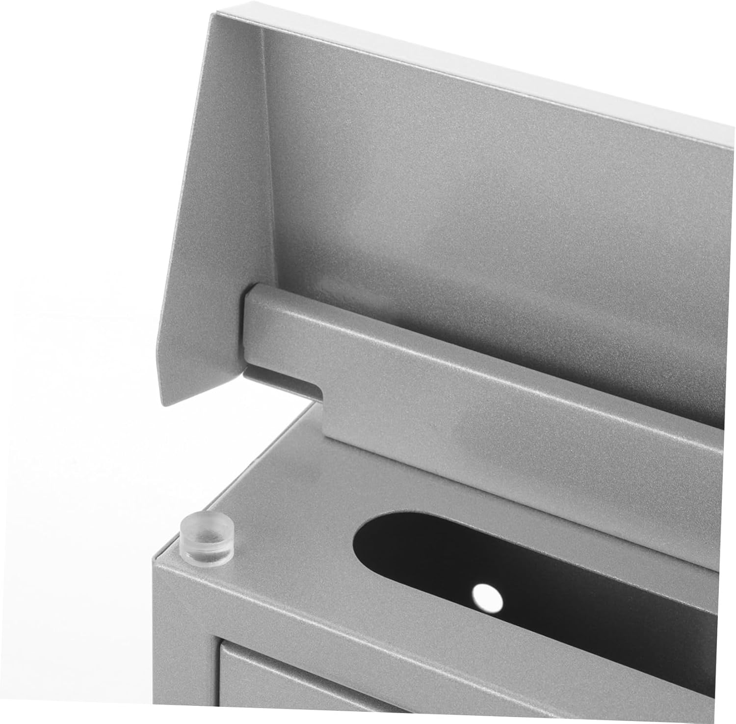 Vintage Wall Mount Mailbox Silver Metal Post Box with Wide Capacity for Letters and Mail Easy Installation Decorative European Style Outdoor Letter Box for Home and Garden