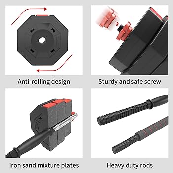 2個口用　ダンベル Amazon | soges バーベルにもなる ダンベル 15kg2個セット S