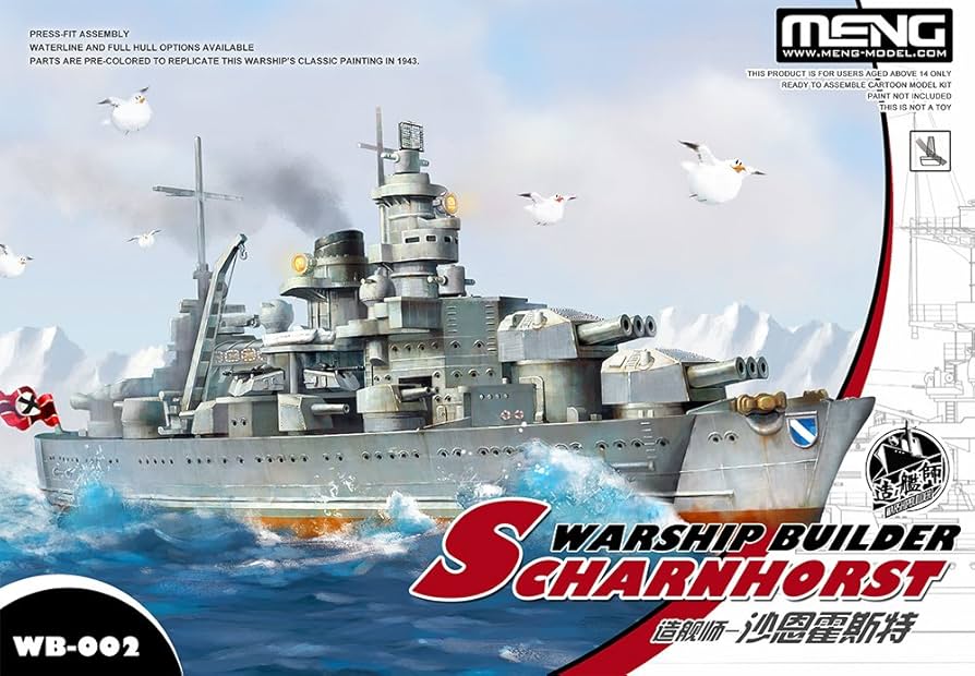 Amazon.com: MNGWB002 Meng Warship Builder - Scharnhorst
