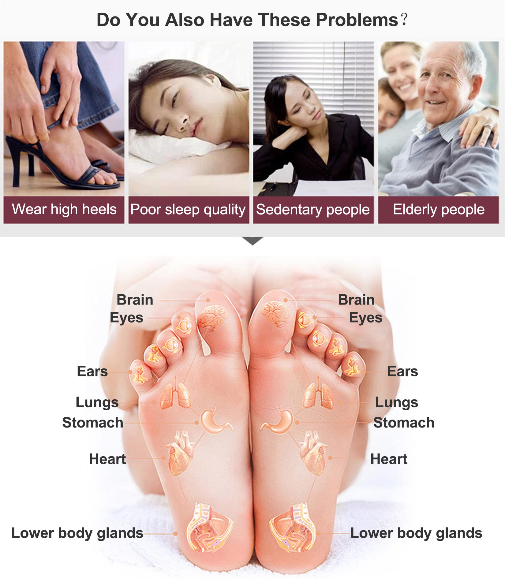 Appareil de Massage Jambes Augmentant Circulation Sanguine, PéTrissage Profond, Appareil de Massage des Pieds, Appareil de Massage Pieds Shiatsu avec Thérapie Chaleur