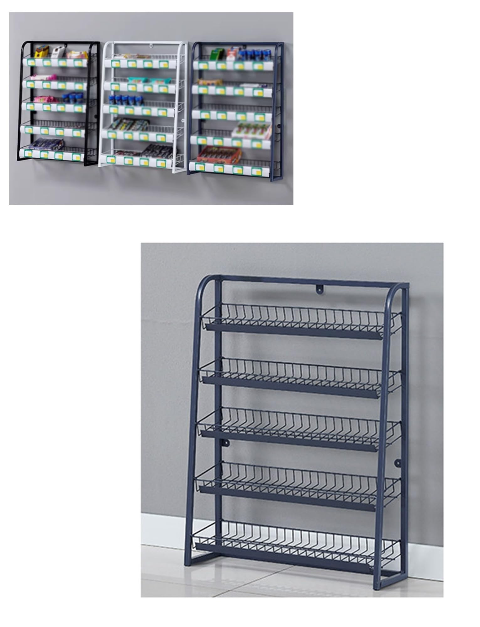 Étagère murale pour magasin et cuisine le présentoir de snacks idéal