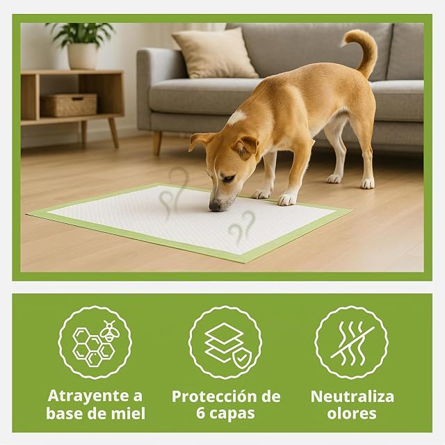 Foto 4 de 8 de Pogi empapadores Grandes para Perros pequeños - absorción rápida - 60 × 60 cm, 50 Unidades