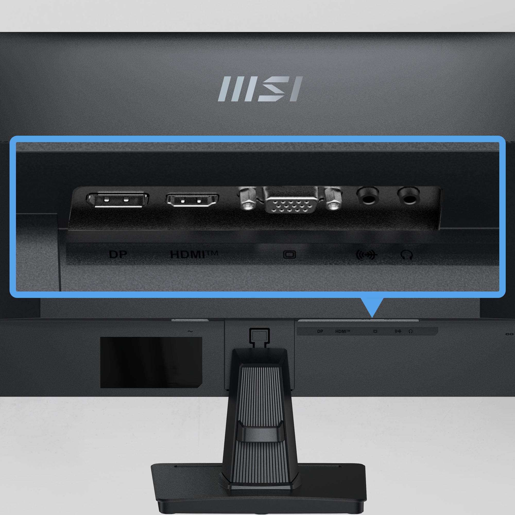 MSI PRO MP245G 23.8 Inch Full HD Office Monitor - 1920 x 1080 IPS Panel, 100 Hz, Eye-Friendly Screen, VESA Mountable, Display Kit Support, Tilt Adjustable - HDMI, DisplayPort, D-Sub (VGA) - 2