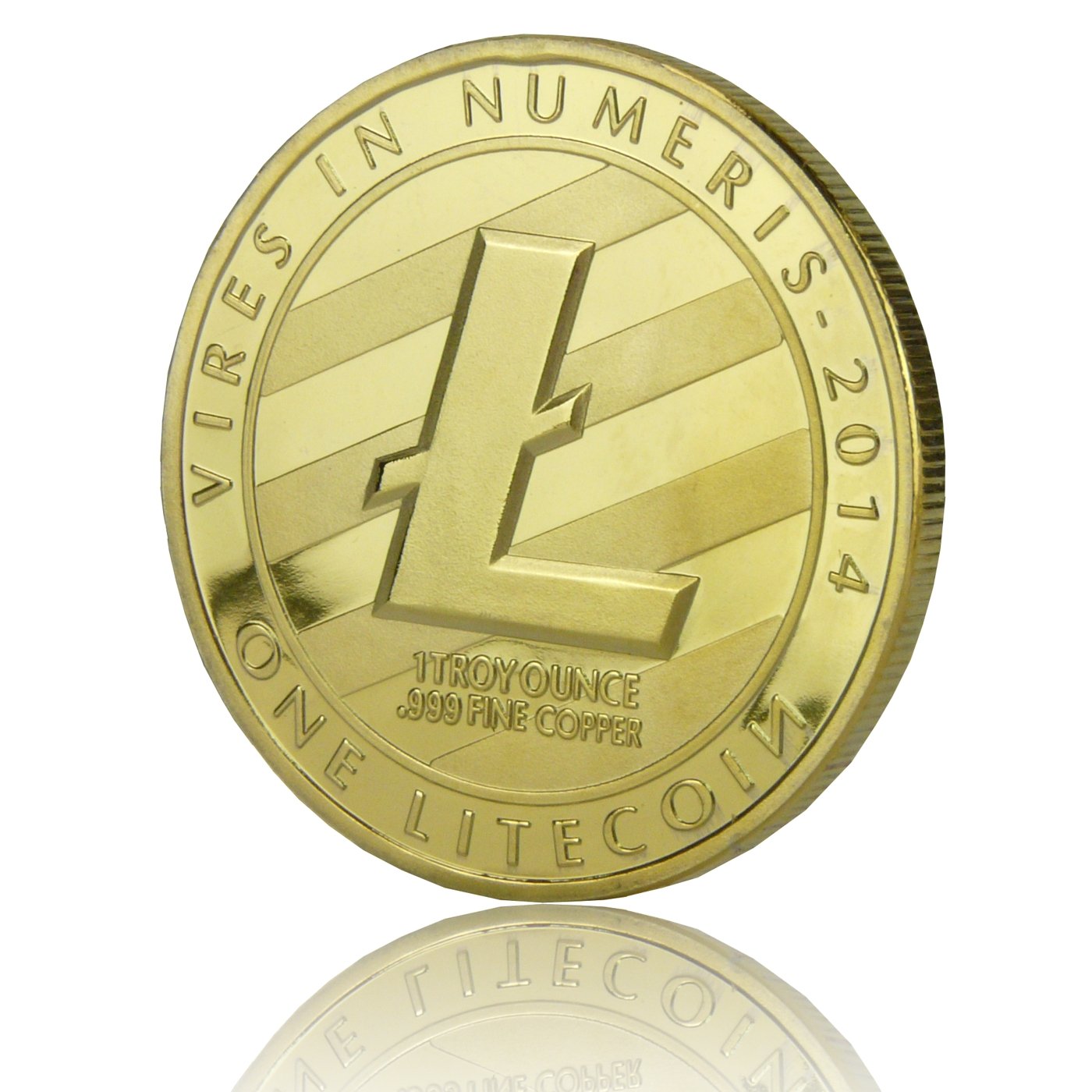 Litecoin Collector Coin, Medal, Collector Coin, Crypto Crypto Genuine Gilt  : Amazon.se: Toys