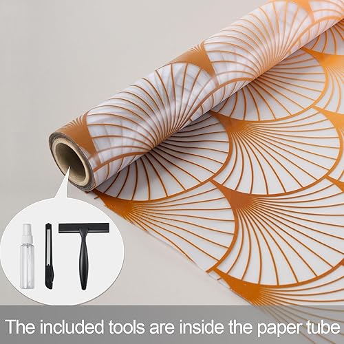 Miniatura 7 de DKTIE Película de privacidad para ventana, vidrio esmerilado, adhesivo estático, no adhesivo con herramientas de instalación, estilo moderno de