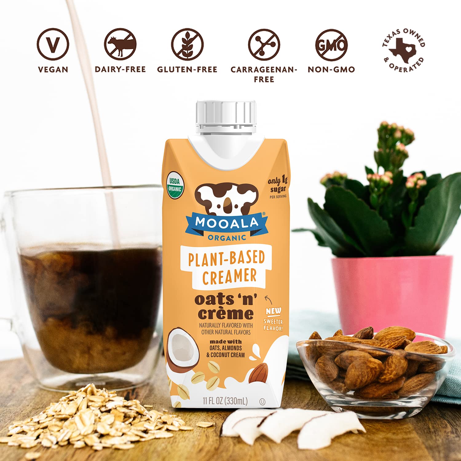 Amazon.com : Mooala – Organic Oats 'N' Crème Plant-Based Creamer