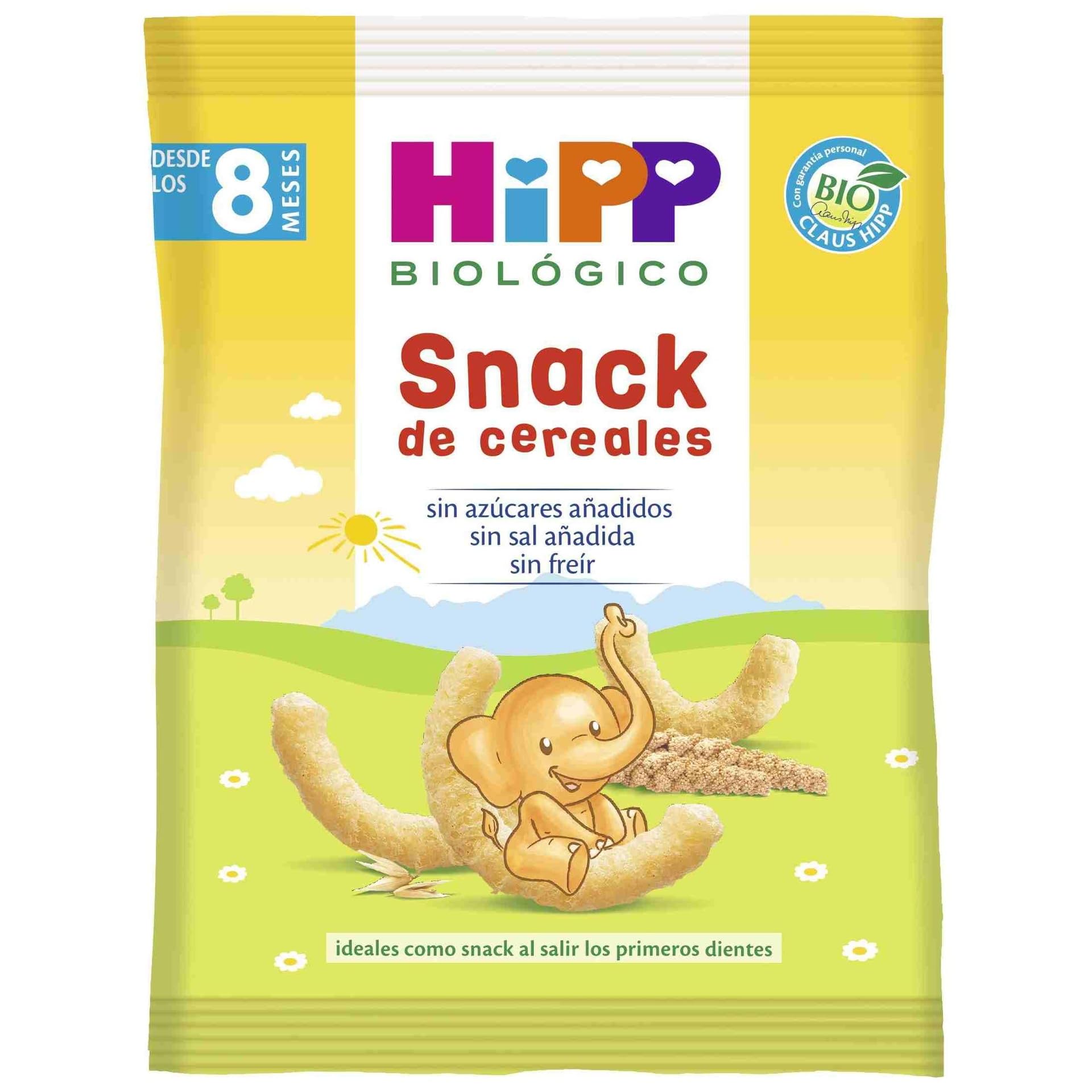 HiPP Biológico - Snack de Cereales BIO - 30 g - Mijo, Maíz y Arroz - Ingredientes de Producción Ecológica - Sin Azúcar - Sin Freír - A Partir de 8 Meses