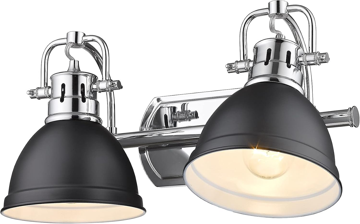 Golden Lighting 3602-BA2 CH-BLK Traditional, Chrome