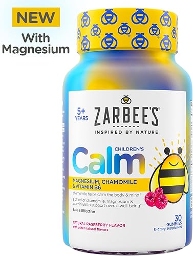 Miniatura 2 de Zarbee's Gomitas calmadas para niños, apoya una mente y cuerpo tranquilos para niños a partir de 5 años, hechas con magnesio, manzanilla y vitamina