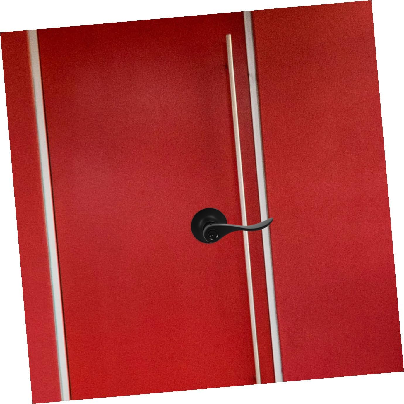Bathroom Door Lever Handle Lock Black Privacy Lock for Bedroom and Interior Doors for Home