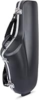 Vista 3 de Crossrock Funda contorneada moldeada ABS para saxofón alto con correa única - Negro (CRA861ASBK)