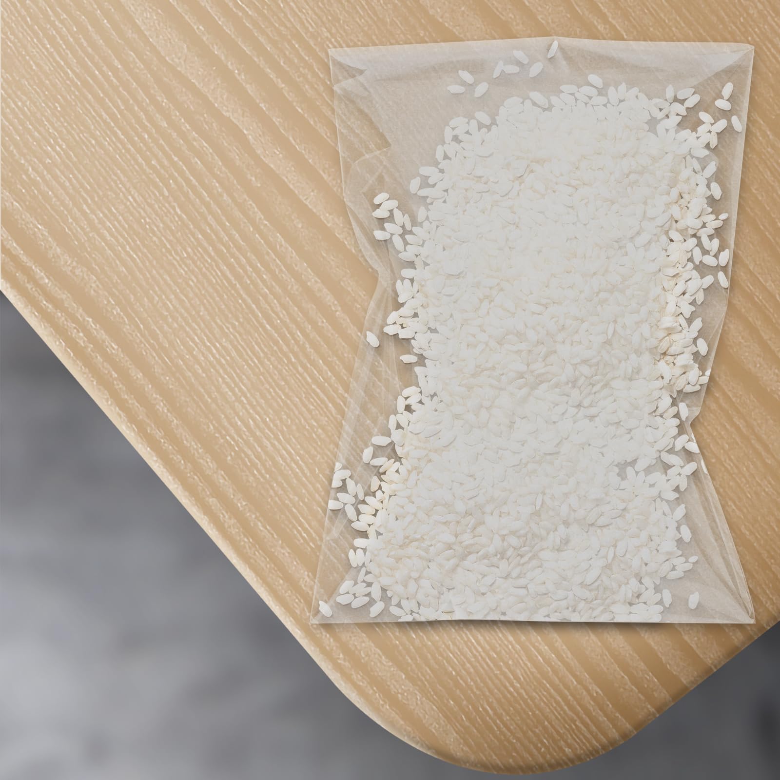 NGOSUET 200 sztuk przezroczystych torebek celofanowych 20 x 30 cm, torebki na słodycze z 200 sztuk wstążek, plastikowe torebki przezroczyste na słodycze, ciastka, upominki, prezenty na urodziny
