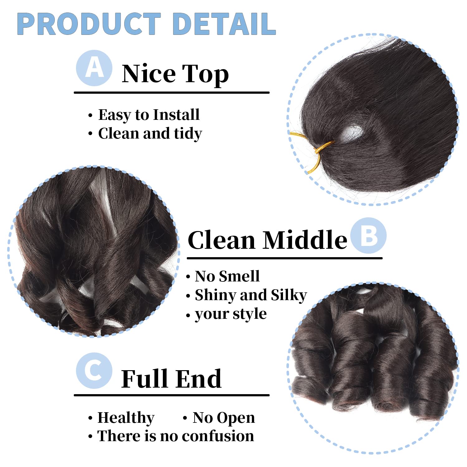 18 inch French Curl Braiding Hair 8 Pack crochet braids hair extensions Curl Braids Crochet Hair expression hair french curl braiding hair Extensions Pre Stretched Bouncy Braiding Hair(18 Inches,4#) - Image 3