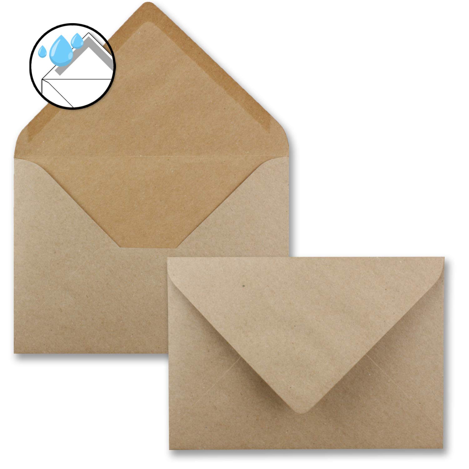 Lot De 150 Enveloppes B6 Vert Eucalyptus - 12,5x17,5 Cm - Fermeture Humide - Pour Invitations Et Cartes