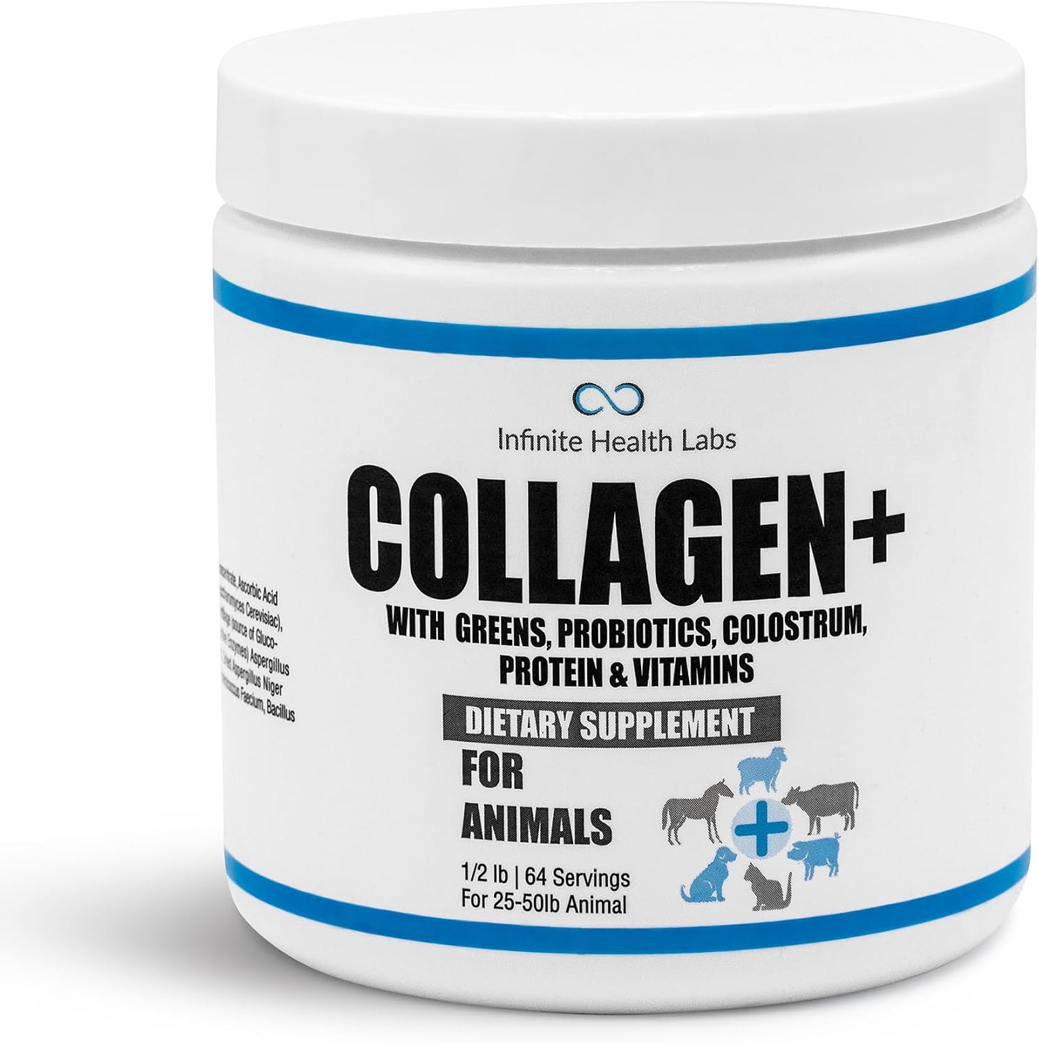 Collagen+ Ultimate Dog or Cat Food Topper with Greens Probiotics Enzymes Colostrum Glucosamine Omegas Supports Healthy Joints Energy…