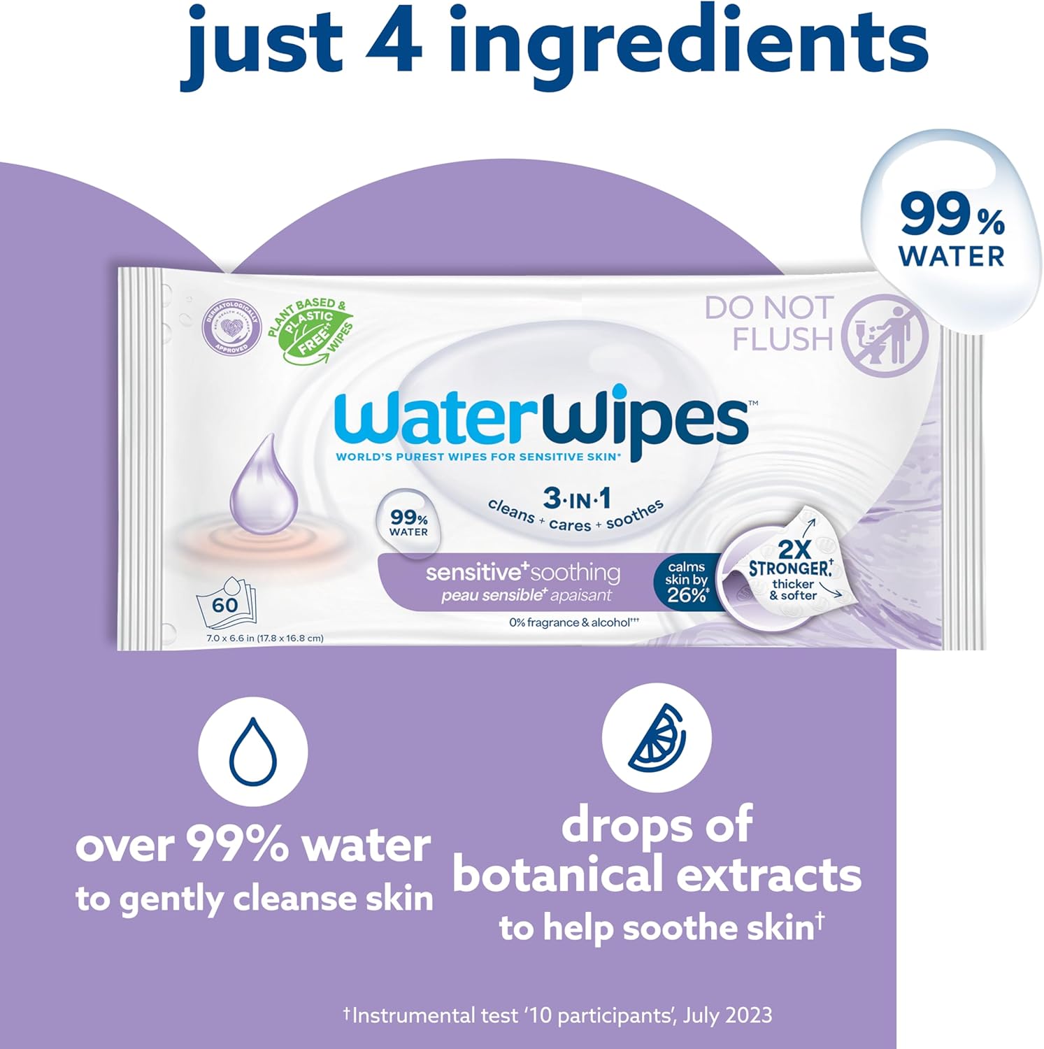 Sensitive+ Hydrating Boost Wipes, 3-In-1 Cleans, Cares,