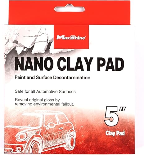 Miniatura 3 de Maxshine - Almohadilla de barra de arcilla de grado medio de 5 pulgadas aplicador de barra de arcilla almohadilla de barra de arcilla sintética