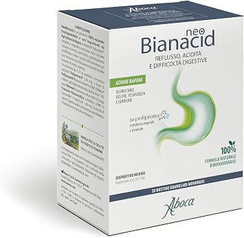 Aboca NeoBianacid 20 Sachets - Acidity, Reflux and Digestive Difficulty