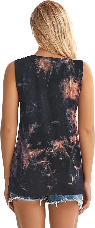 Rosemia Womens Tank Top Long Sleeve, Trendy twist knot, Tie Knot, waffle knit fabric, Very cozy shirts