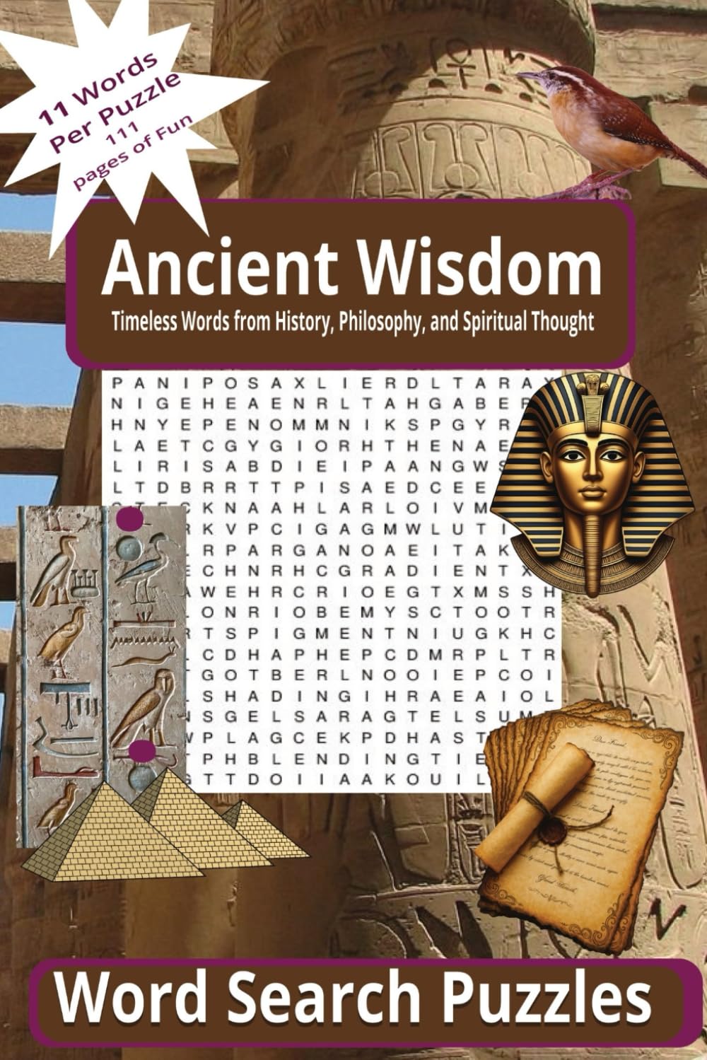 Ancient Wisdom word Search Puzzle Book: Timeless Words from History, Philosophy and Spiritual Thought, Esoteric Word Search Puzzle