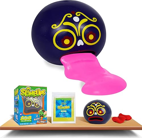 Miniatura 2 de BB SCIENCE Slime ups 3.2In Round Expression Stress Ball, Novelty Stress Relief Squeeze Toys, Tricky Play Fidget Toys, Vent Decompression Slime Ball