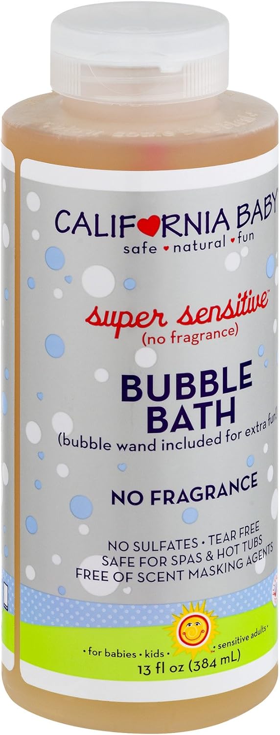 California Baby Holiday Bubble Bath. No Tear, Pure Essential Oils for Bathing. Hot Tubs, or Spa Use Friendly. Moisturizing Organic Aloe Vera and Calendula Extract (13 Ounces) : Baby