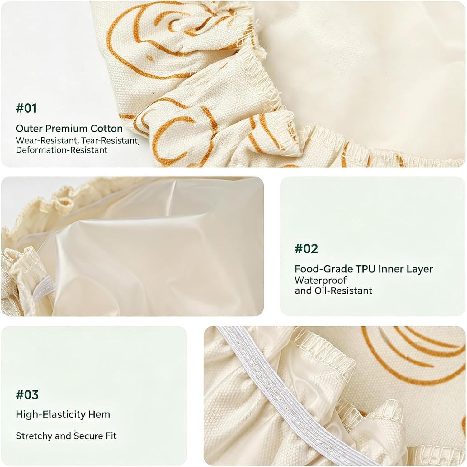 Reusable Covers, Bread Proofing Covers, Protect Dough Well with Bread Dough