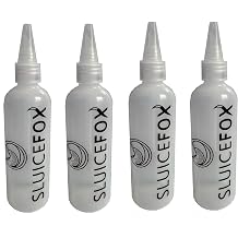 Sluice Fox Snifter Bottle for Gold Panning Mining and Prospecting; Plastic Cleanup Tool for paydirt fine Gold Recovery in Your Gold Prospecting Tool kit