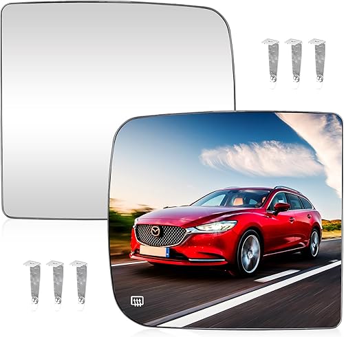 Espejo calefactable del lado izquierdo y del pasajero derecho para Dodge Ram 1500 2009  Dodge Ram 1500 2010-2019 1500 2500 3500 4500 5500  Dodge Ram