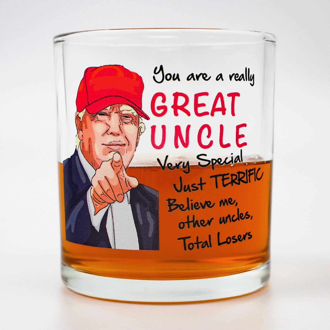 Uncle Rock Glass 10Oz - Uncle Gifts From Niece Nephew - Fathers Day, Birthday, Christmas Gift For Uncles - Funny Uncle's Glass Cup