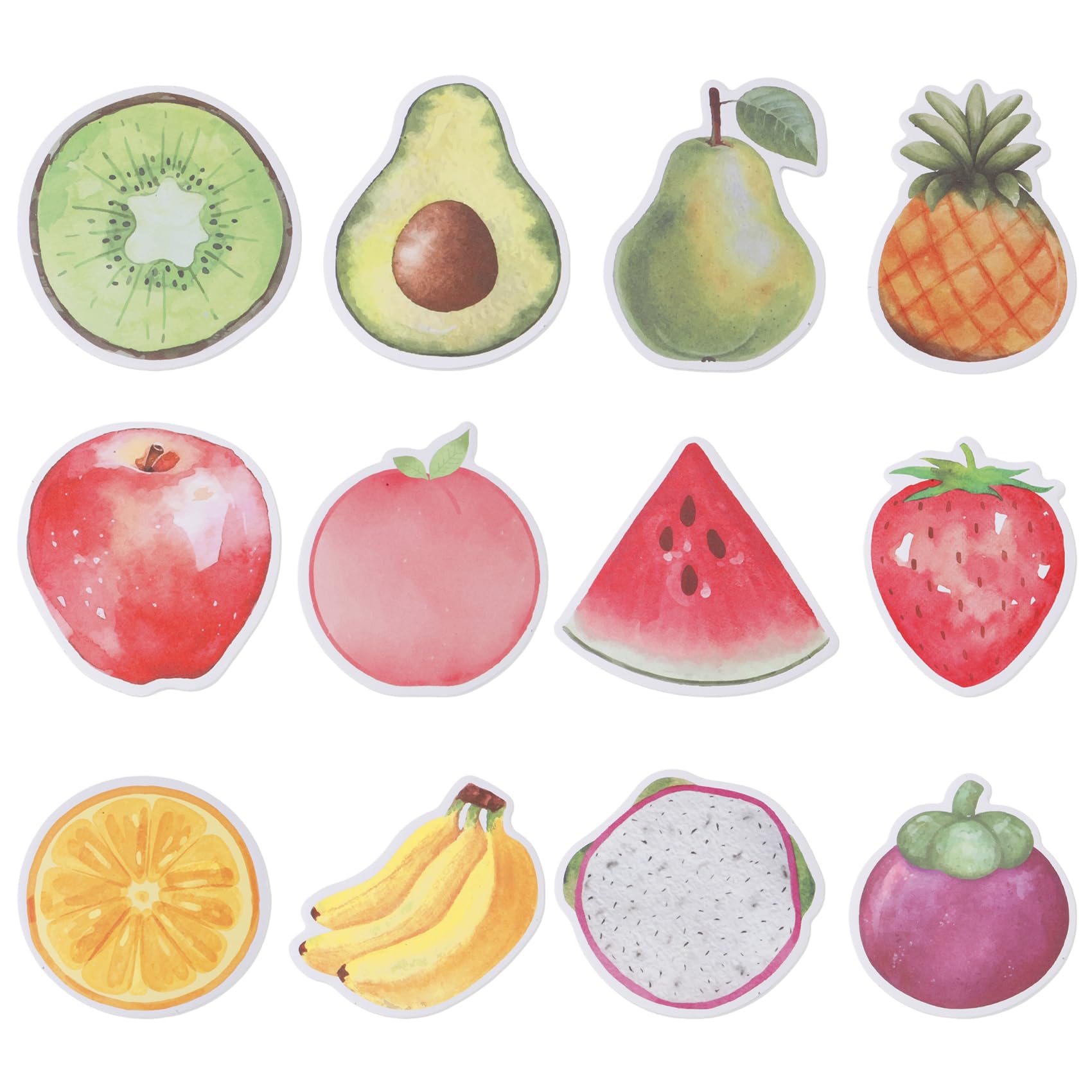 10 Pack 200 Blatt Obst Haftnotizen Haftnotizen Haftnotizen Selbstklebende Memoblöcke mit Klebefahnen für Büro Schule Zuhause Spaß Schreibwaren Zubehör für Schüler Lehrer