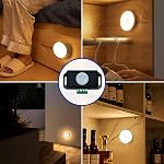 3 PCS Capteur de Mouvement, DC 12-24V Capteur Infrarouge Interrupteur d'Induction Corporelle Automatique Lumière LED Intelligente (Noir)
