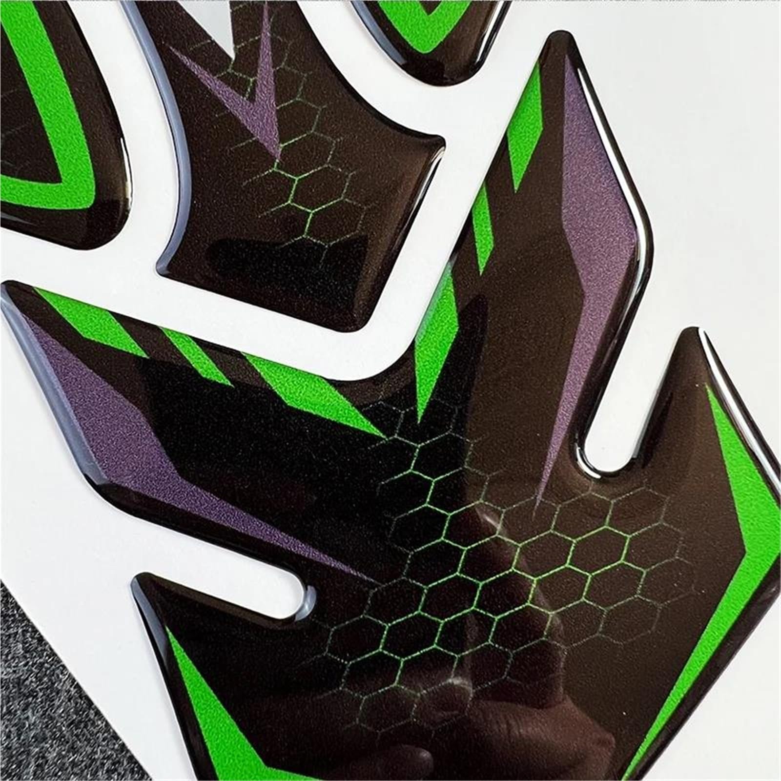 Adesivo Per Serbatoio Carburante Laterale Per Kawasaki, Per Ninja 400, Per Z 900 1000, Per ZX10R Per ER6N, Per Versys 650 gas serbatoio pad(VERDE)