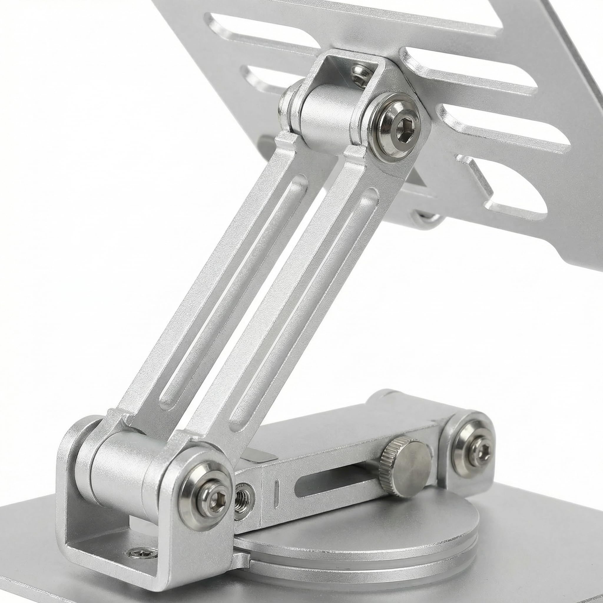 Supporto per Tablet in Lega di Alluminio Regolabile 360° Girevole, Porta Pieghevole per iPad/Samsung 7-13"