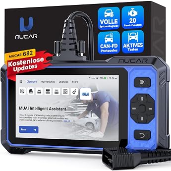 OBD2 Diagnostic Device mucar 682 Diagnostic Tool Car with Full System Diagnostics and 20 Reset Function Car Diagnostic Tool for Active Testing CANFD Protocol Free Update