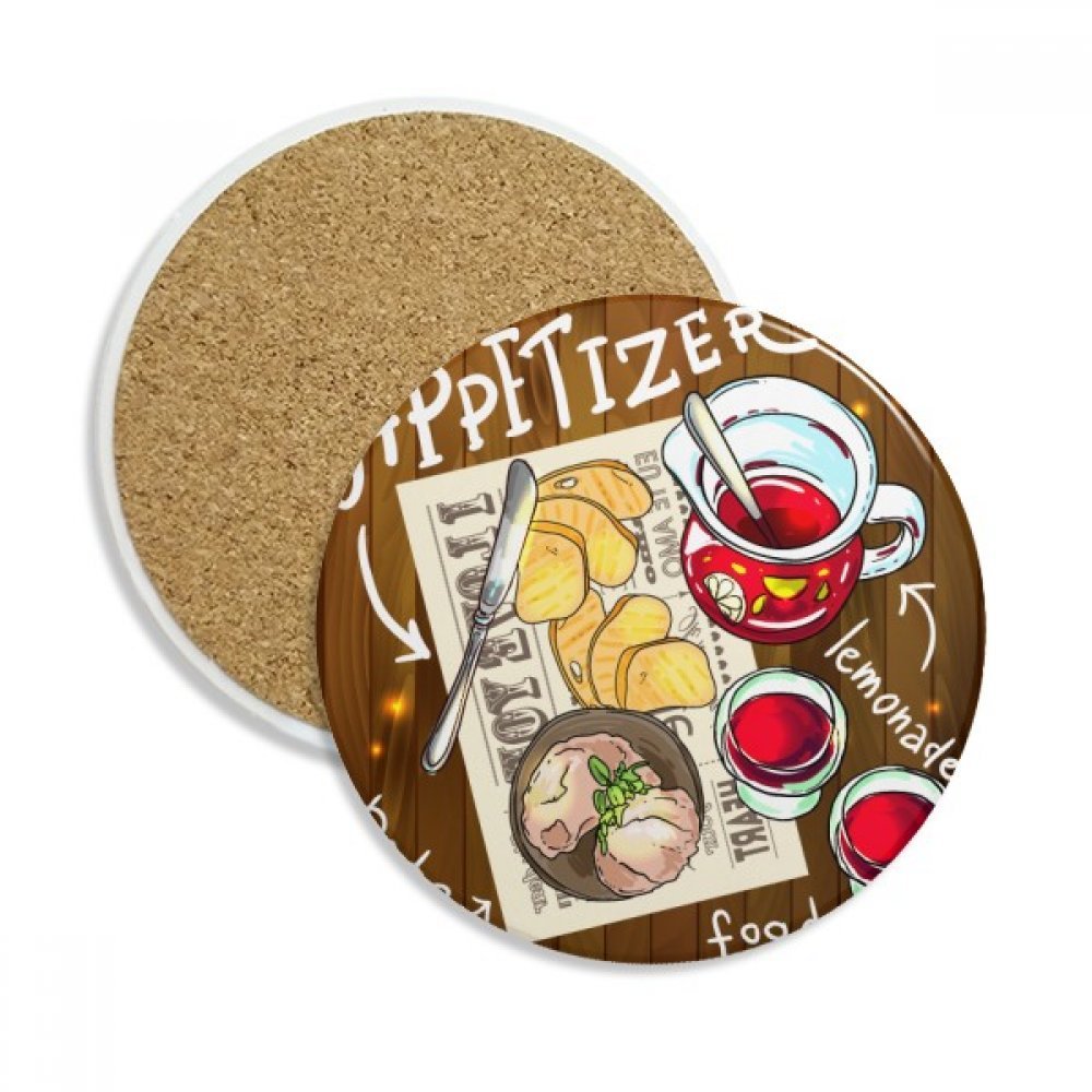 Coaster en céramique pierre absorbante contre taches de verres