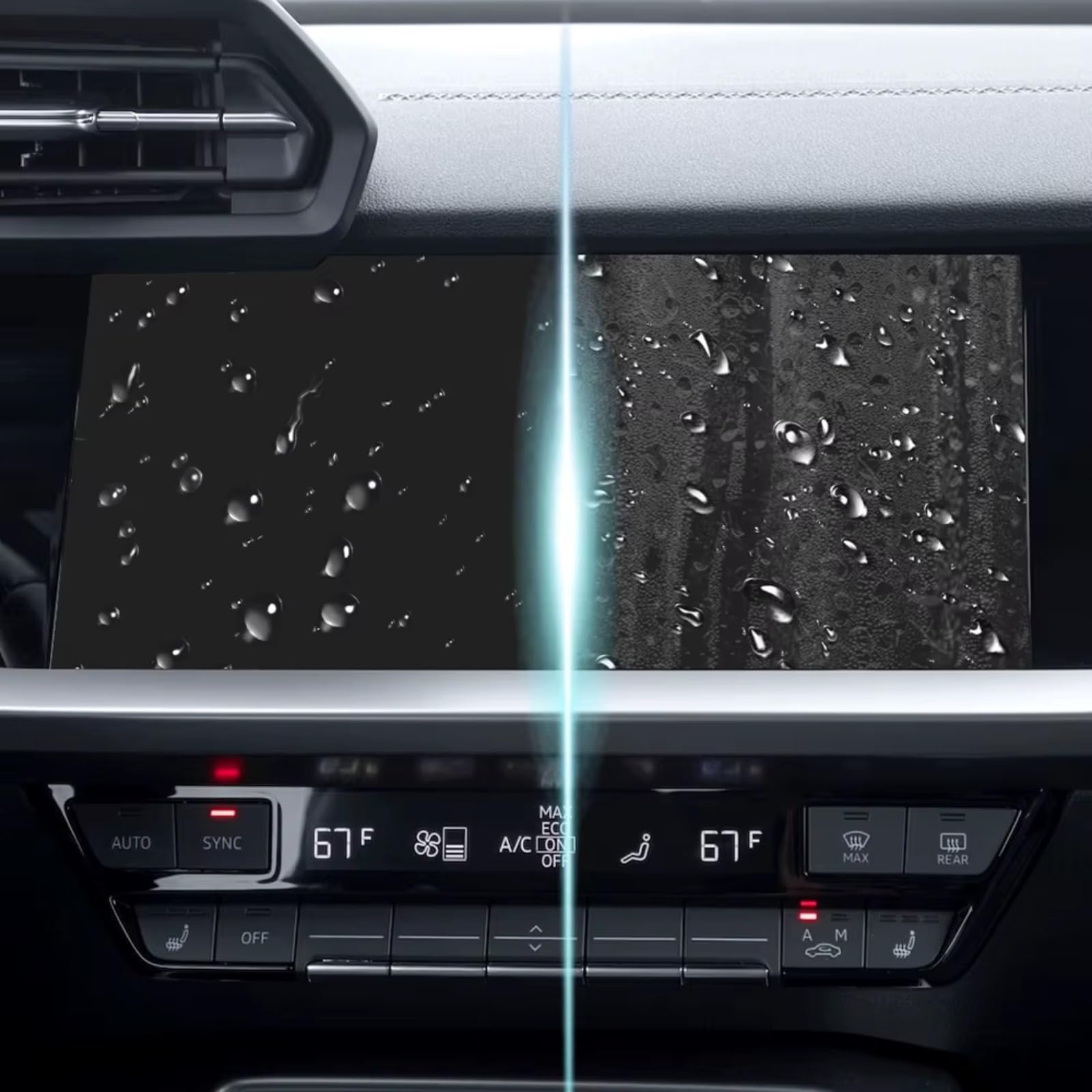 Kompatibel Mit Für A3 2023–2024, Auto-Mittelkonsole, GPS-Navigation, Displayschutzfolie, Auto-Display-Abdeckung, HD-Klarfolie Navigation Schutzfolie(Set)