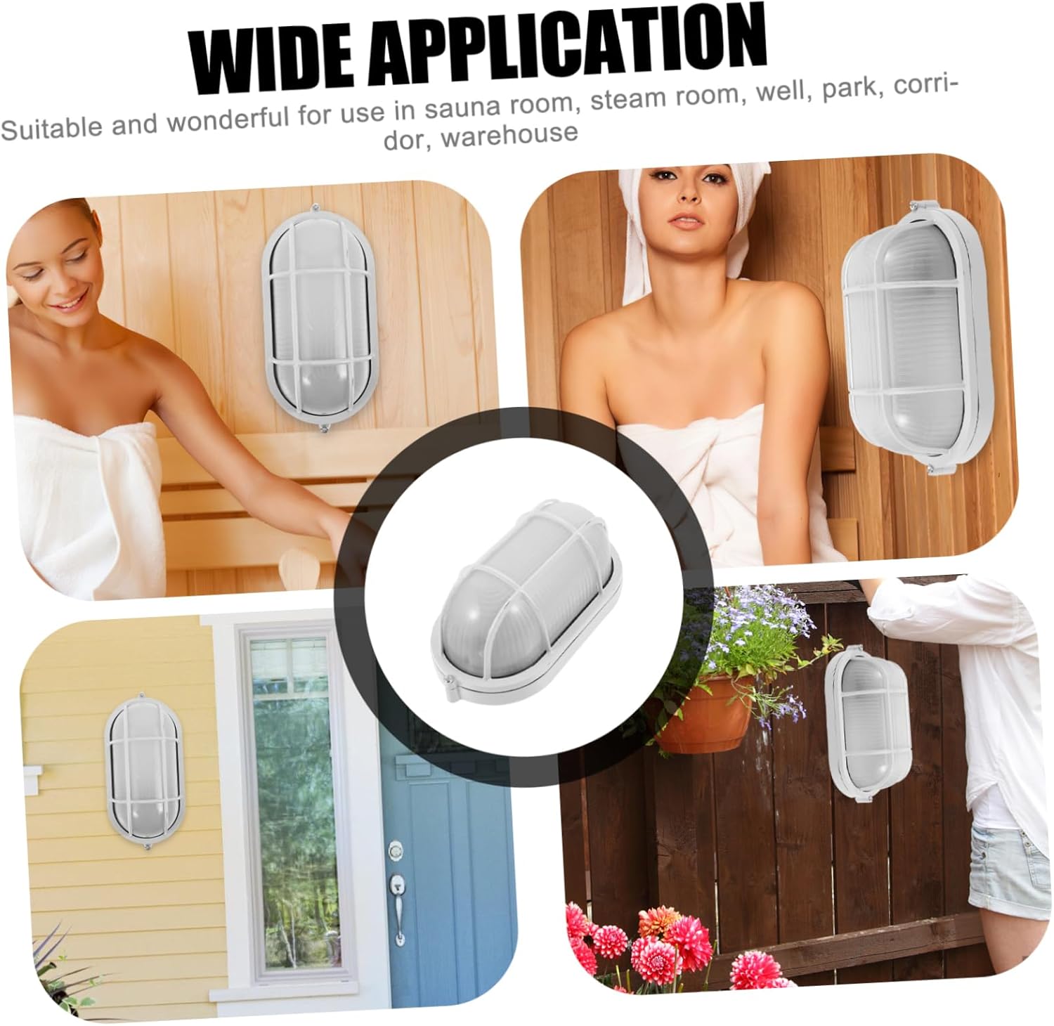 Toyvian Sauna Lamp Explosion Steam Light Multi Use Corridor Illumination Convenient Installation for Bathroom and Warehouse Portable and Sturdy Design for Various Spaces