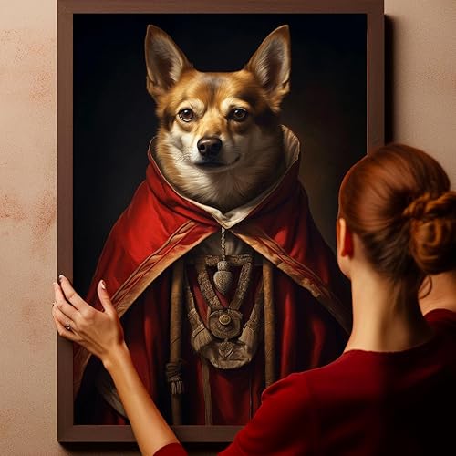 Miniatura 442 de Thuan Chow Chow Retrato de mascota con disfraz real de perro en un disfraz retrato de perro con vestimenta Retrato medieval de mascota retrato