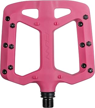 Funn Taipan Glass Fiber Reinforced Thermoplastic Bike Pedals with 9/16-inch CrMo Axles and Shin-Friendly Pins for MTB/BMX/Urban/Gravel Riding