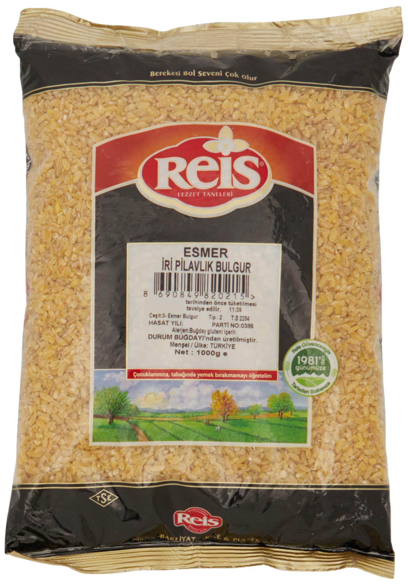 Reis Esmer İri Pilavlık Bulgur (Köytipi) 1 Kg