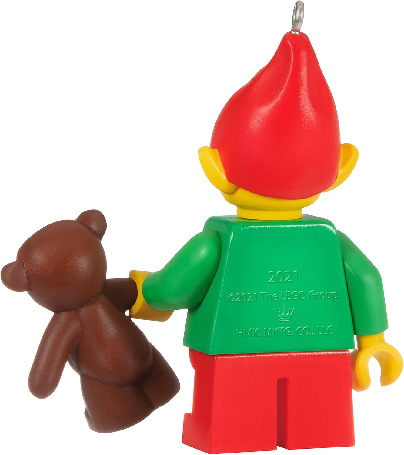 Hallmark Keepsake Christmas Ornament 2021, Lego Elf and Teddy Minifigure