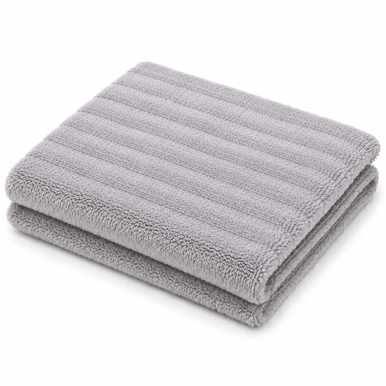 Super Soft Microfiber Hand Towel | Ultra Absorbent Quick Dry Face Towel | Plush Wash Cloth for Bathroom Kitchen Gym Travel Spa Salon Home Use, Grey-image-20