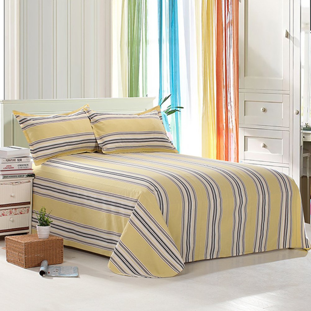 Feuilles doubles de coton rétro 250x250cm grand confort