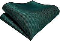 Vista 6 de Dubulle Corbata de Seda Floral de Paisley para Hombre Corbata a Rayas y Pañuelo de Bolsillo Gemelos Conjunto Boda Negocios