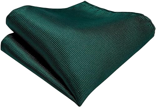 Miniatura 6 de Dubulle Corbata de Seda Floral de Paisley para Hombre Corbata a Rayas y Pañuelo de Bolsillo Gemelos Conjunto Boda Negocios