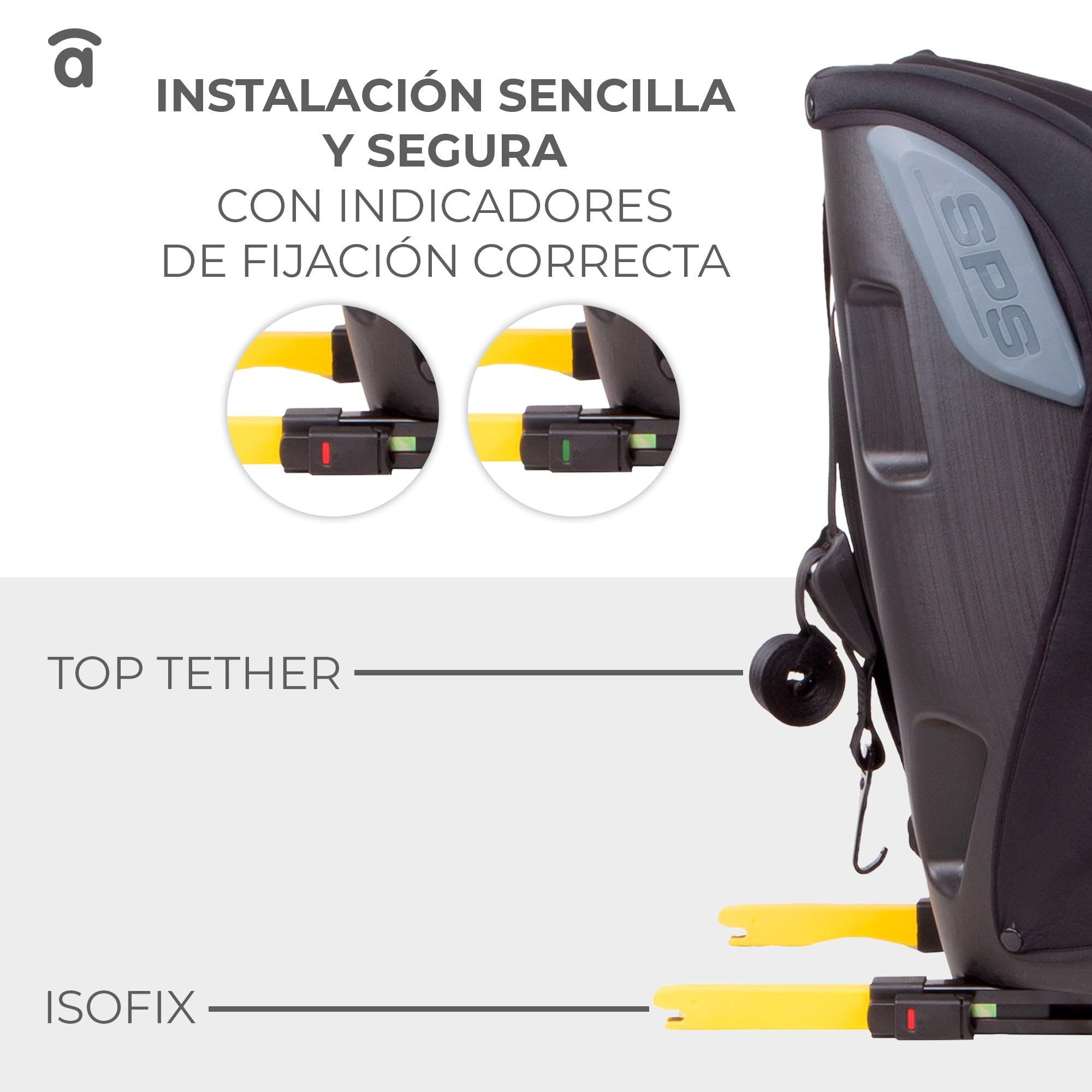 Silla de Auto I-Size Profix Gris