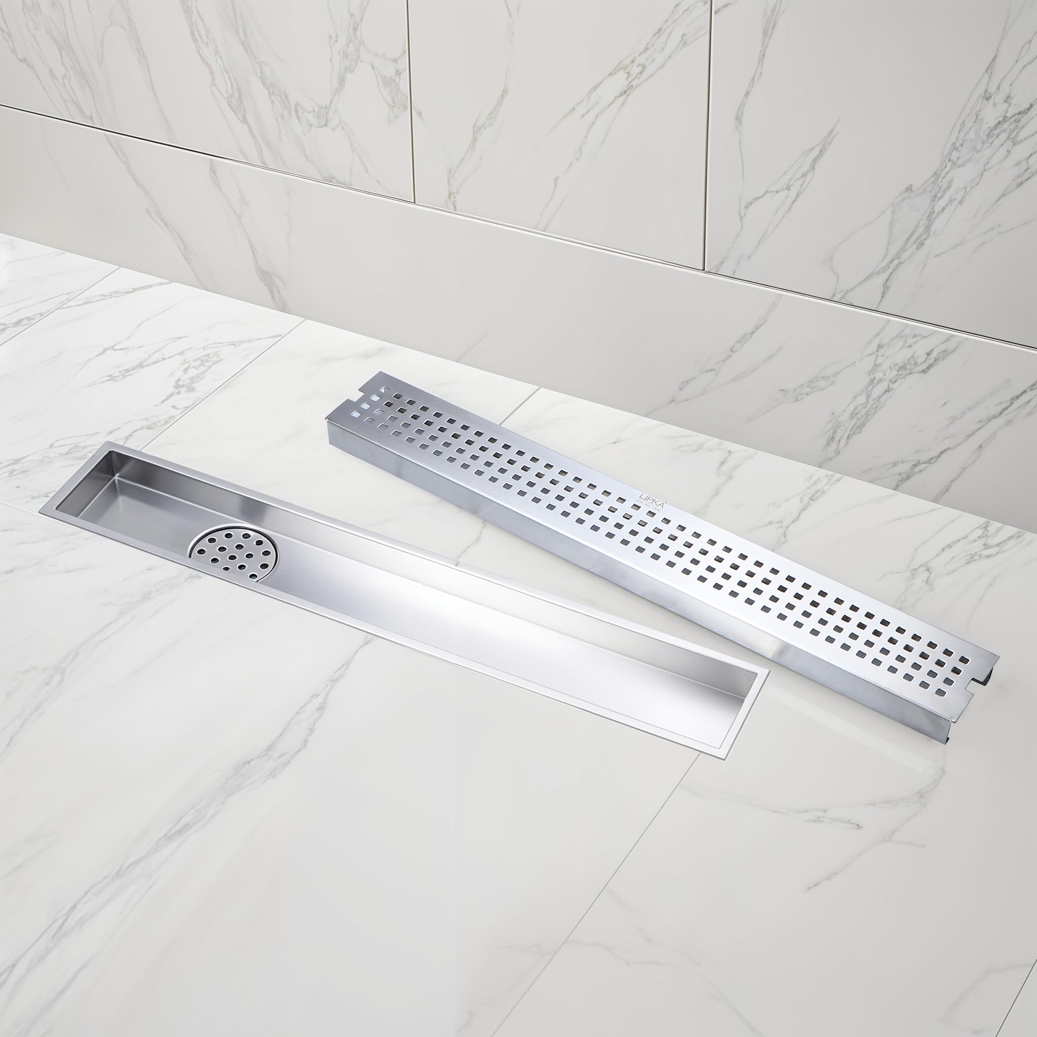 LIPKA 304 Grade Stainless Steel Shower Drain Channel-Palo 36 x 5 inches with Collar (Side Hole) (B081Q8QZW1) Amazon Price History, Amazon Price Tracker